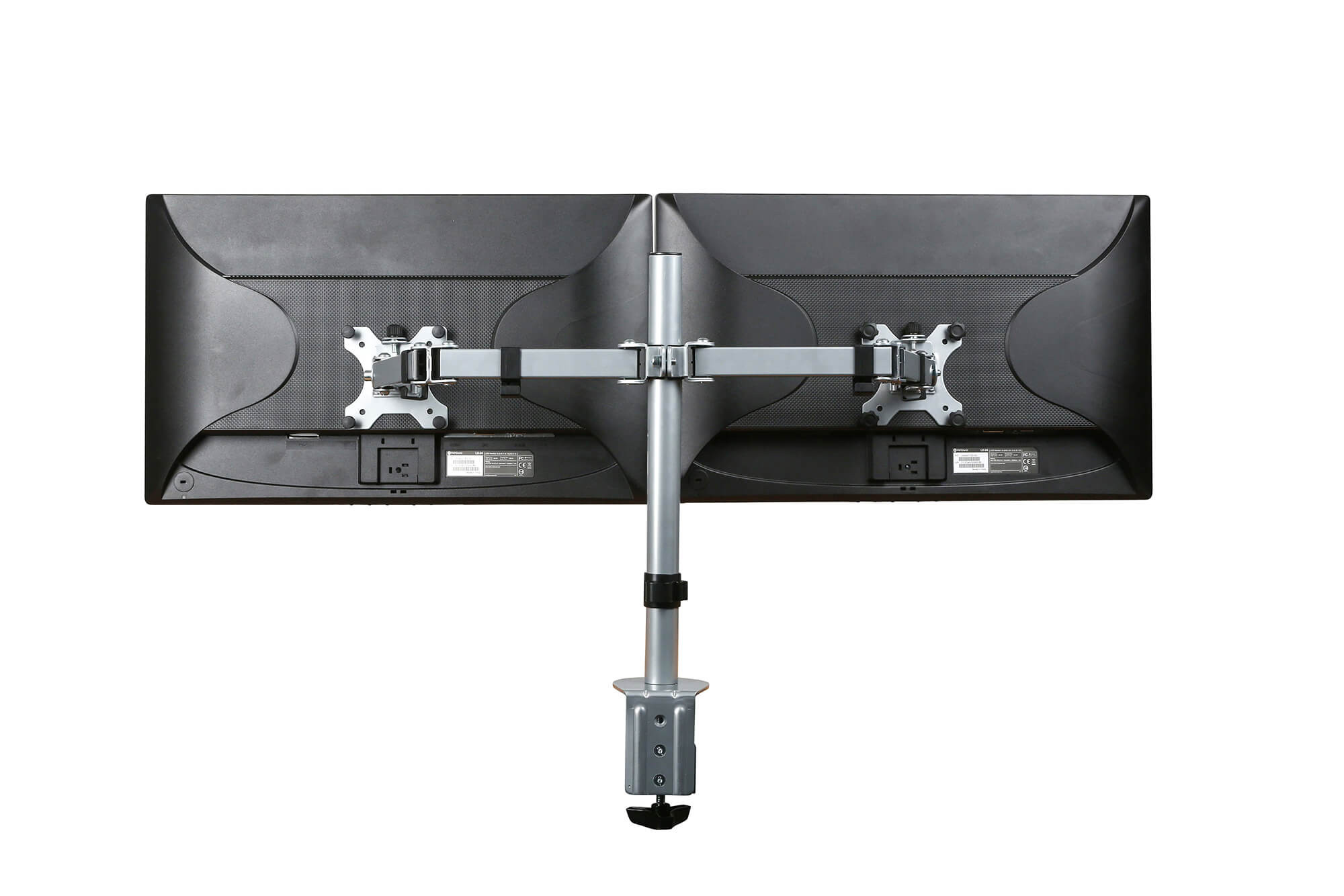 Monitorarm Dubbel 1 | staging.kantoor360.nl Monitorarm dubbel aluminium