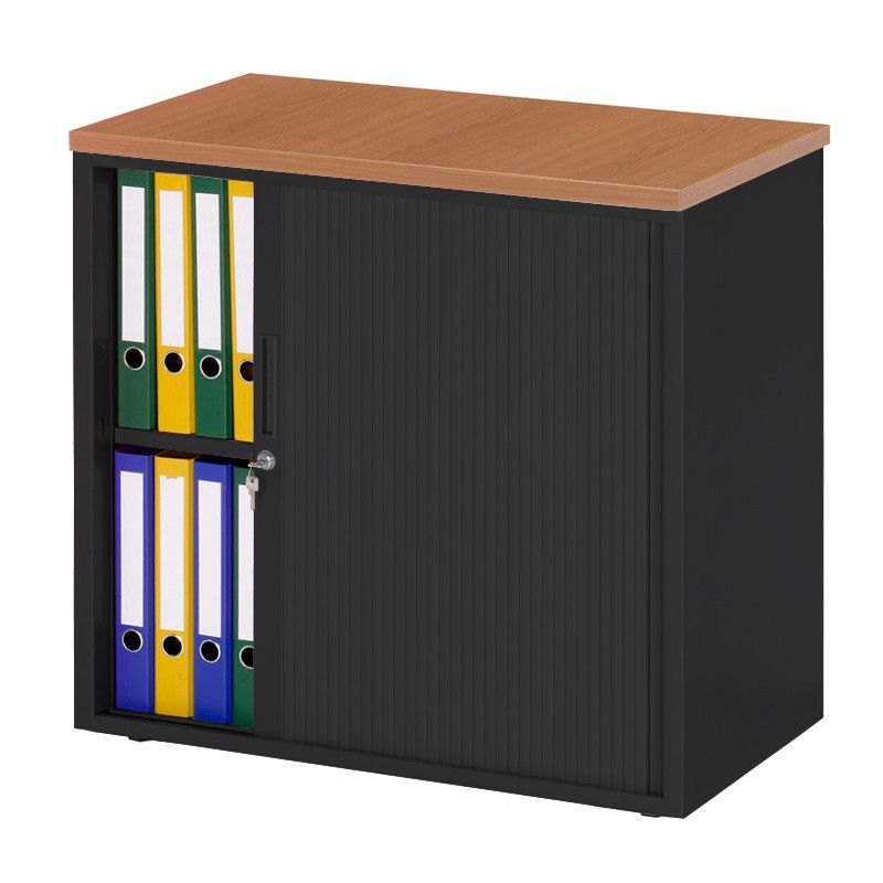 Roldeurkast 72,5 cm hoog (smalle uitvoering) 1 | staging.kantoor360.nl Roldeurkast 72,5cm hoog (smalle uitvoering) zwart