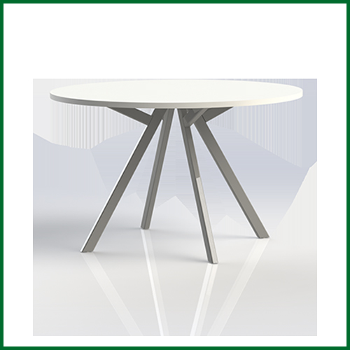 Bridge vergadertafel Rond met ronde poten 1 | staging.kantoor360.nl Bridge vergadertafel Rond met ronde poten