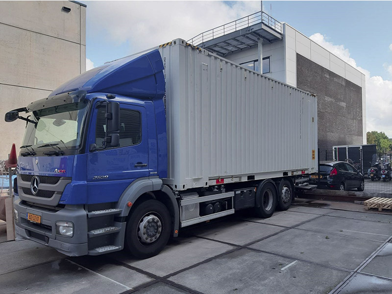 vrachtwagen container opslag