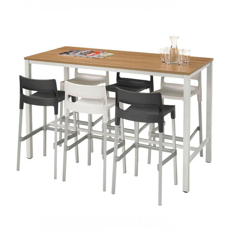 Actie: Statafel / Bartafel 180x80cm met barkruk model Winny 2 | staging.kantoor360.nl Actie: Statafel / Bartafel 180x80cm met barkruk model Winny - Afbeelding 2