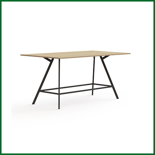 Bridge Hoge tafel recht 240x120cm met rechthoekige poten 1 | staging.kantoor360.nl Bridge Hoge tafel recht 240x120cm met rechthoekige poten