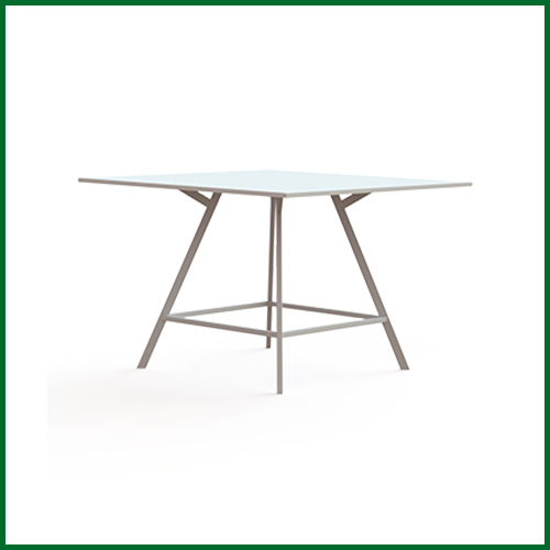 Bridge hoge tafel vierkant met ronde poten 1 | staging.kantoor360.nl Bridge hoge tafel vierkant met ronde poten