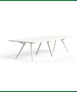 Bridge vergadertafel recht met rechthoekige poten 4 | staging.kantoor360.nl Bridge vergadertafel recht 320x160cm met Rechthoekige poten