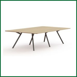 Bridge vergadertafel recht met ronde poten 4 | staging.kantoor360.nl Bridge vergadertafel recht 320x160cm met Ronde poten 1