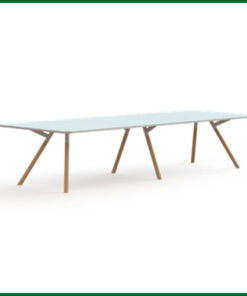 Bridge vergadertafel recht Fenix 360x120cm massief houten onderstel 5 | staging.kantoor360.nl Bridge vergadertafel recht 360x120cm massief houten onderstel 2