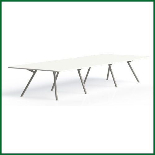 Bridge vergadertafel recht met ronde poten 3 | staging.kantoor360.nl Bridge vergadertafel recht met ronde poten - Afbeelding 3
