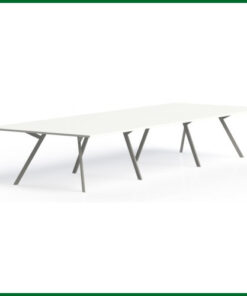 Bridge vergadertafel recht met rechthoekige poten 5 | staging.kantoor360.nl Bridge vergadertafel recht 480x160cm rechthoekige poten 1