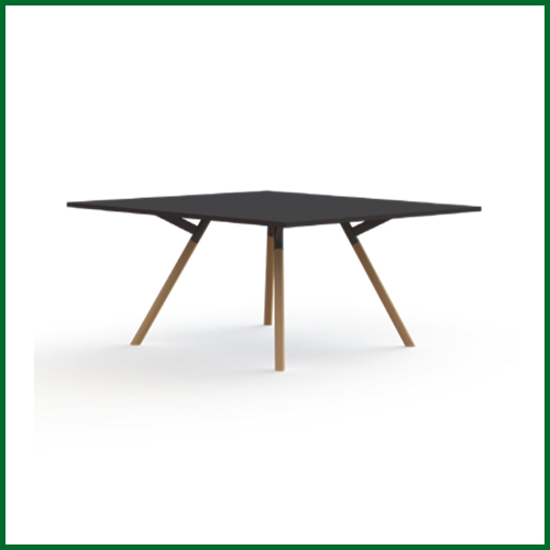 Bridge vergadertafel vierkant Fenix massief houten onderstel 2 | staging.kantoor360.nl Bridge vergadertafel vierkant Fenix massief houten onderstel - Afbeelding 2