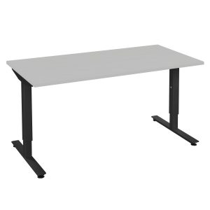 Casa bureau instelbaar 12 | staging.kantoor360.nl CASA bureau tafel licht grijs
