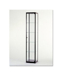 Vitrinekasten 6 | staging.kantoor360.nl Vitrinekast 200x40x40cm zwart gepoedercoat 2
