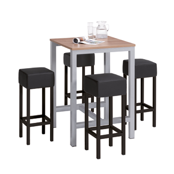 Statafel / Bartafel 80 x 80 x H110 cm 1 | staging.kantoor360.nl Statafel / bartafel 80 x 80 cm