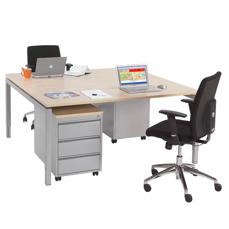 Now! Dubbele werkplek 160x160cm 4 | staging.kantoor360.nl Now! Dubbele werkplek 160x160cm - Afbeelding 4